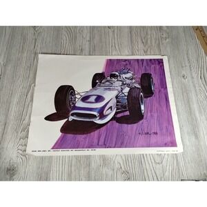 1968 Dean Van Lines Spl - Fastest Qualifier, 1967 Indianapolis 500- Lithograph